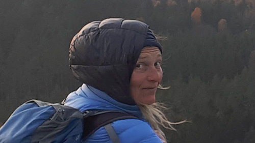 Cara van Veldhoven beim Wandern