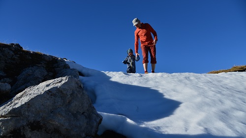 Jochen Wilde auf einer Schneetour in den Bergen