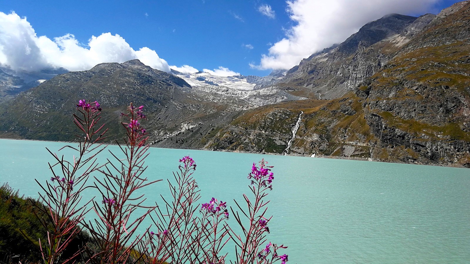Tour de Mone Rosa: Mattmark Stausee im Saastal