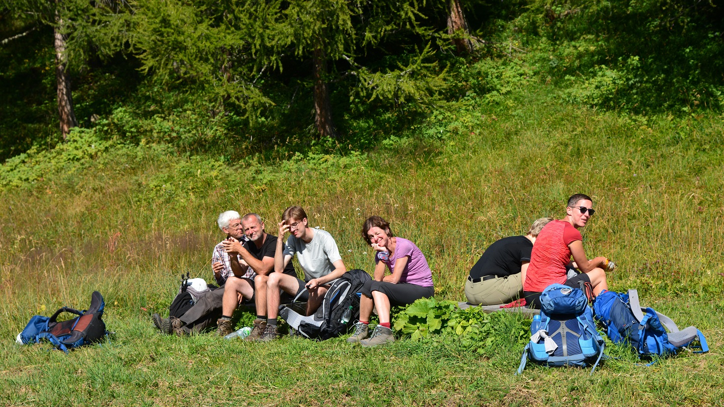Pause auf dem Weg zum Eggerhorn