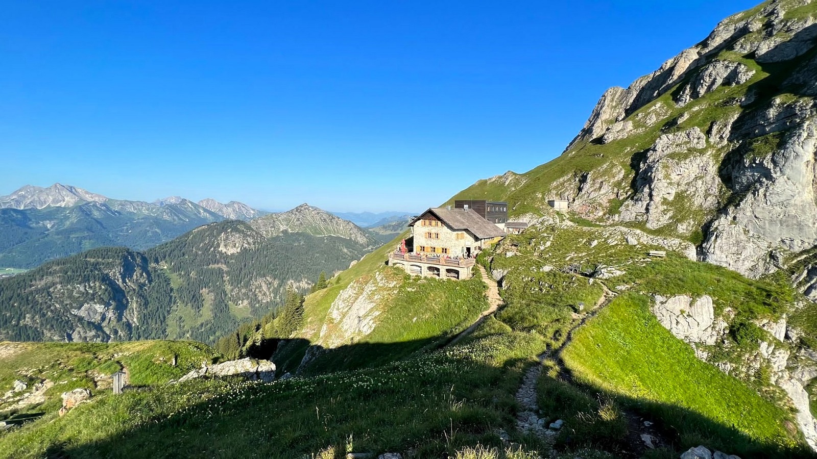 Aussicht von der Bad Kissinger Hütte