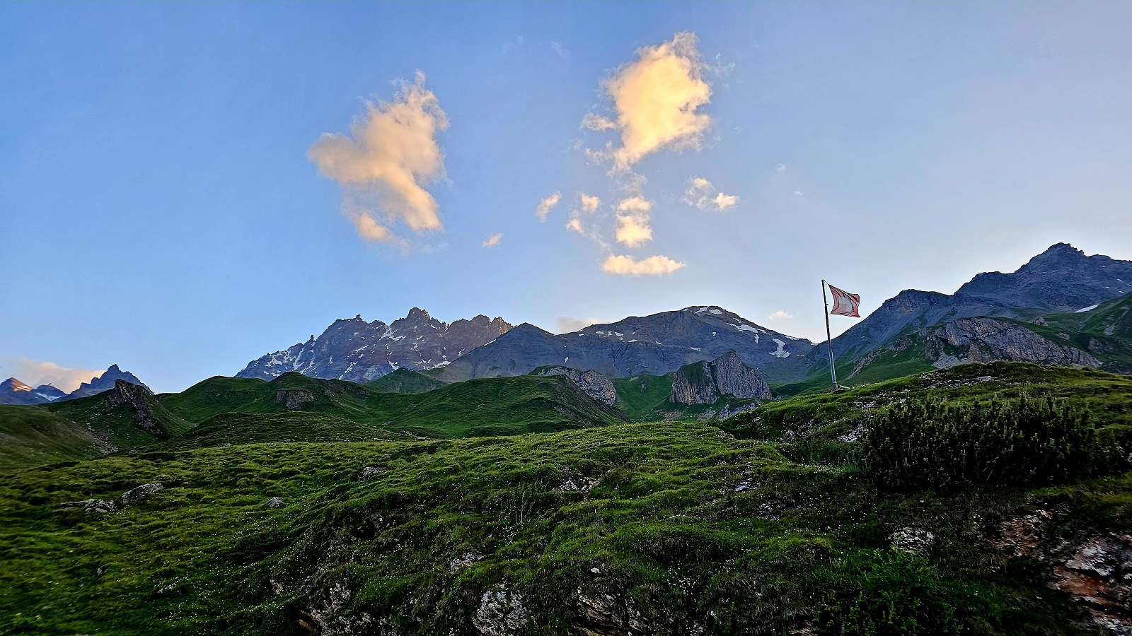 Übernachtung auf der Heidelberger Hütte auf der Alpenüberquerung