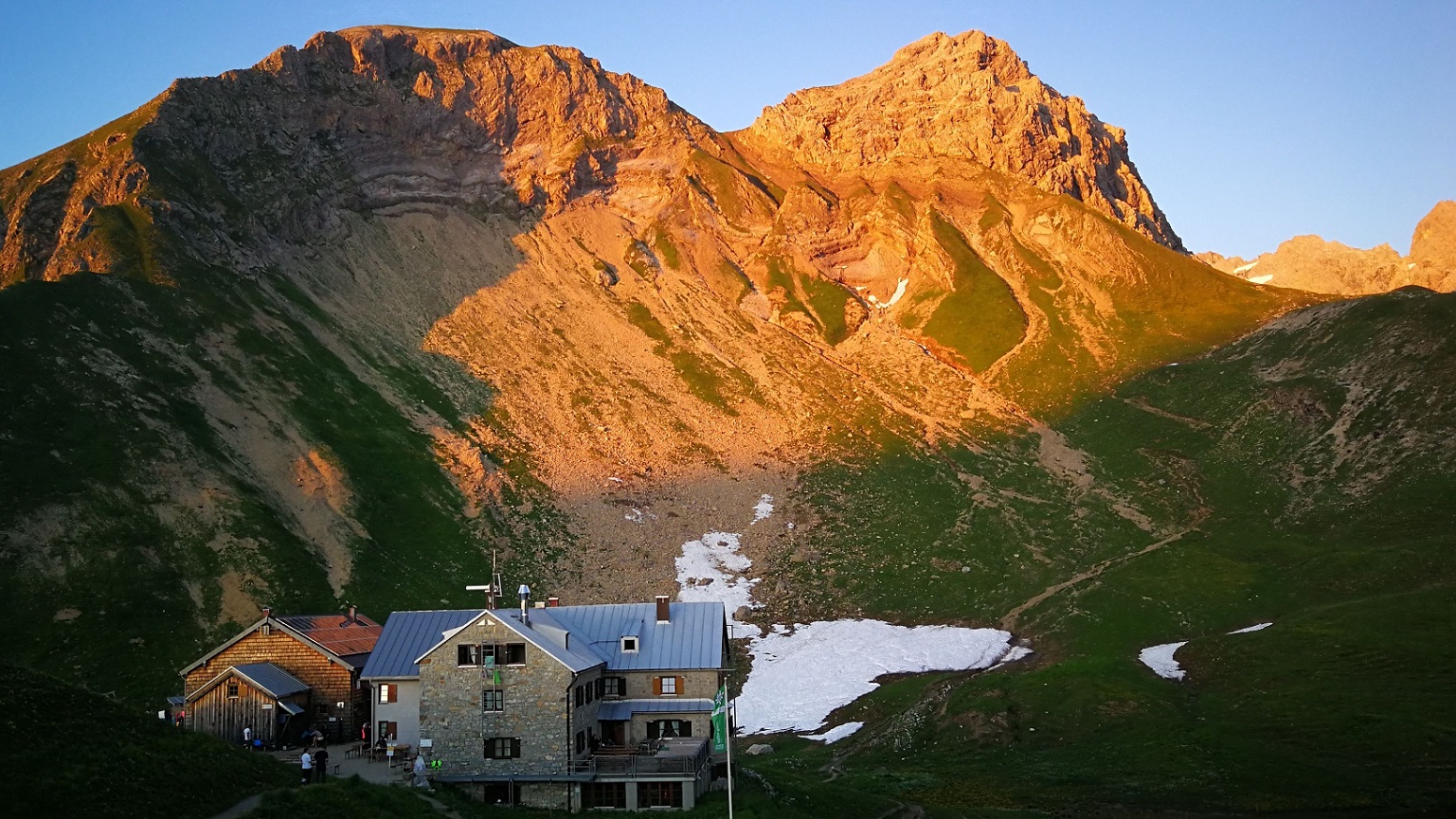 Rappenseehütte in den Allgäuer Alpen