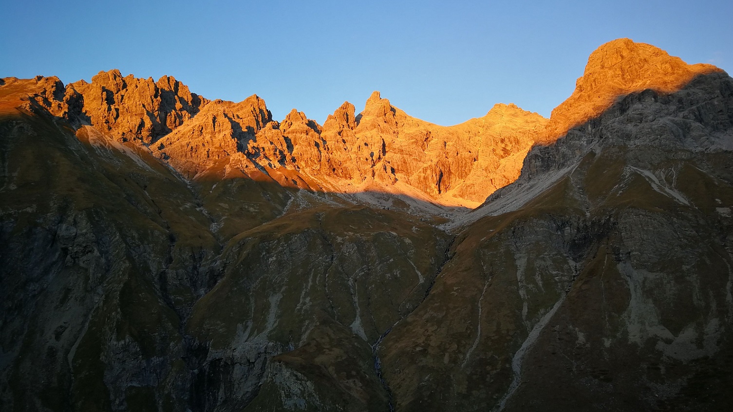 E5 Alpenglühen Kemptner Hütte