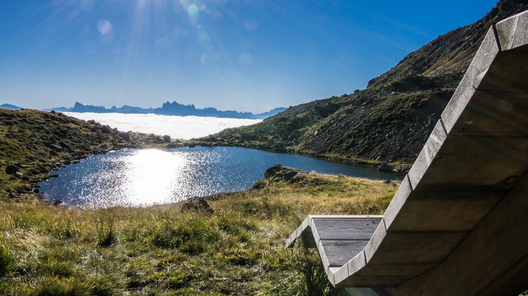 Traumhafte Aussicht in die Dolomiten