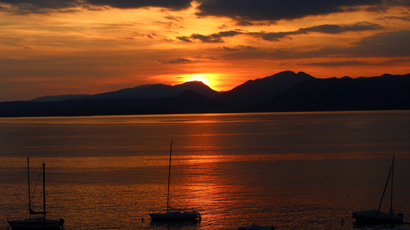 Sonnenuntergang über dem Gardasee
