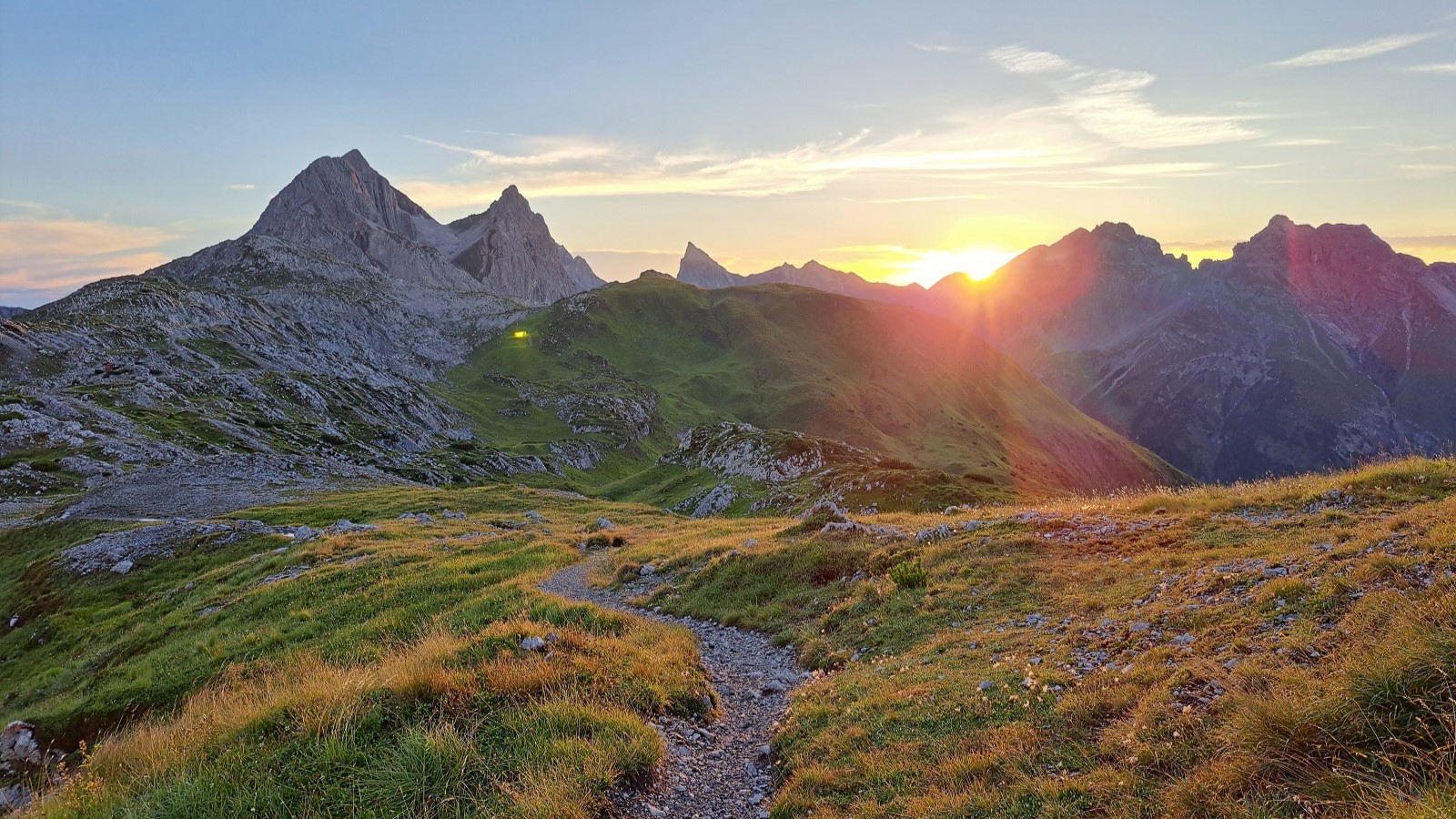 Leutkircher Huette Abendstimmung