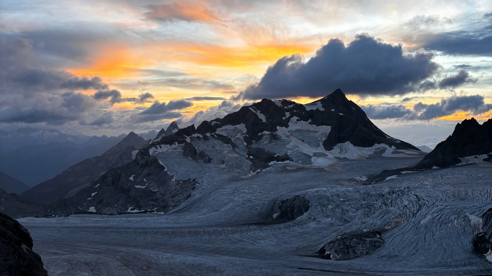 Gletscher Alpenüberquerung Schweiz